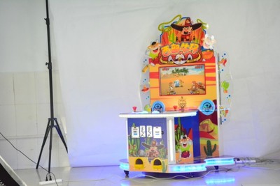 双人位儿童小游戏 西部牛仔套牛机扭蛋机——电玩厅新宠